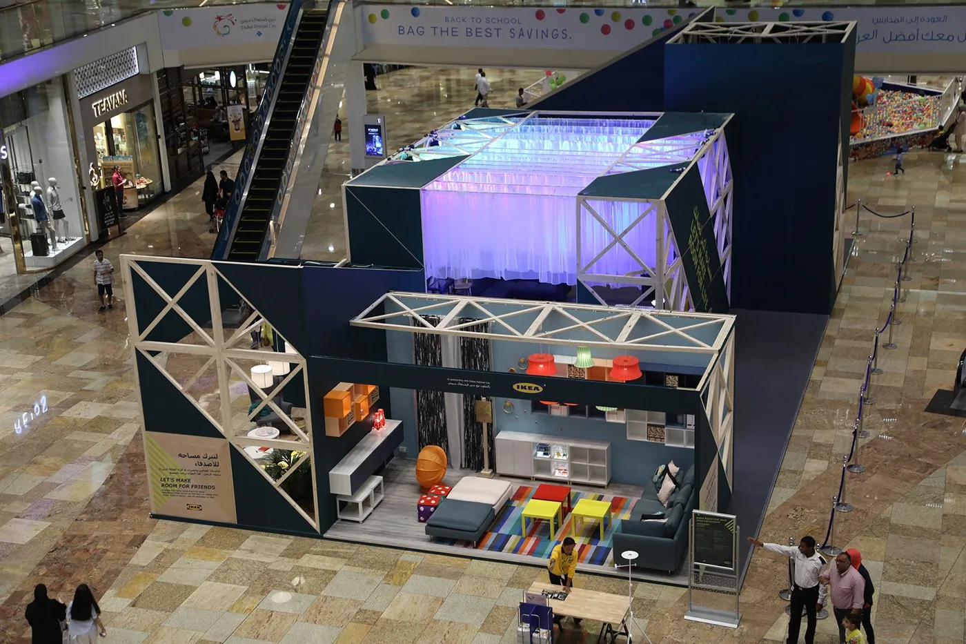 In the main atrium of Festival City